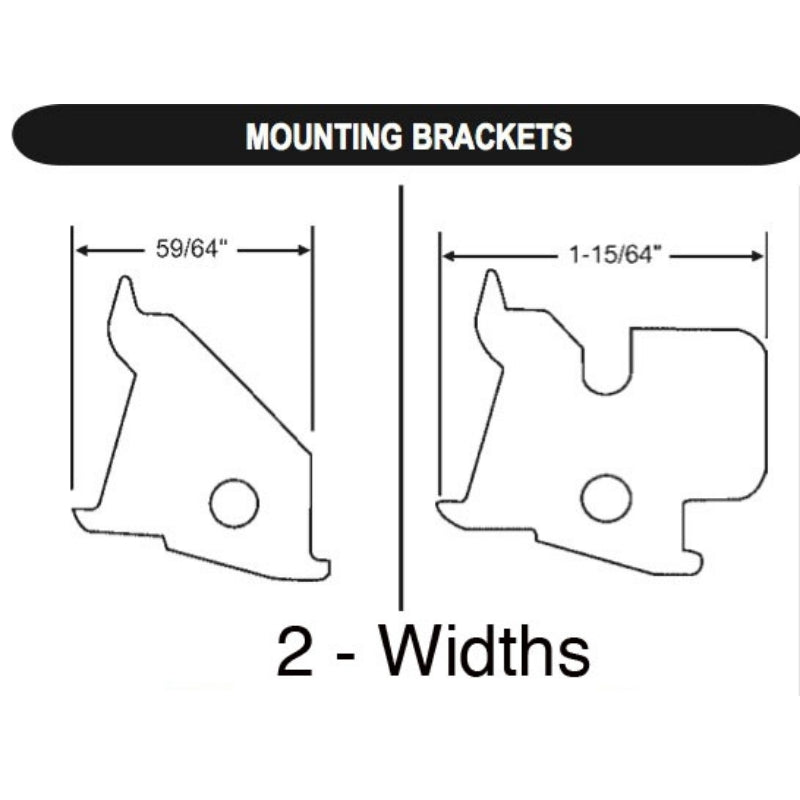 Mounting Bracket, Large 1-15/64 - White - Mounting Bracket, Large 1-15/64 - White