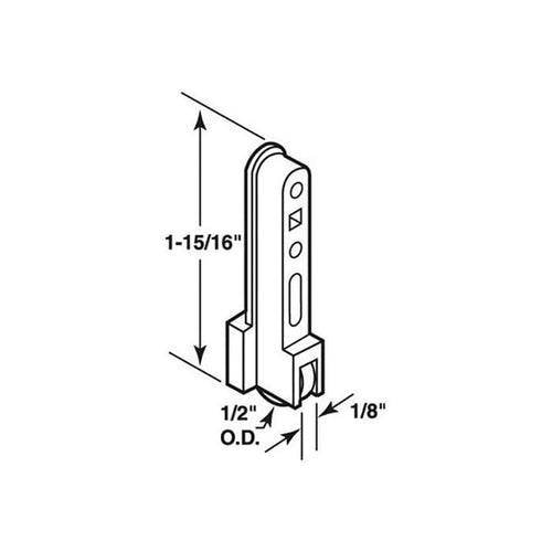 Roller Assembly (Flat) - Sliding Windows, Vertical Rail - Nylon - Roller Assembly (Flat) - Sliding Windows, Vertical Rail - Nylon