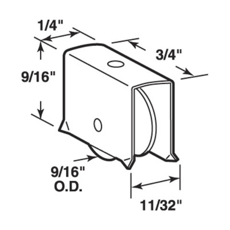 Roller Assembly (Grooved) - Sliding Windows, Showcase / Storm - Steel - Roller Assembly (Grooved) - Sliding Windows, Showcase / Storm - Steel