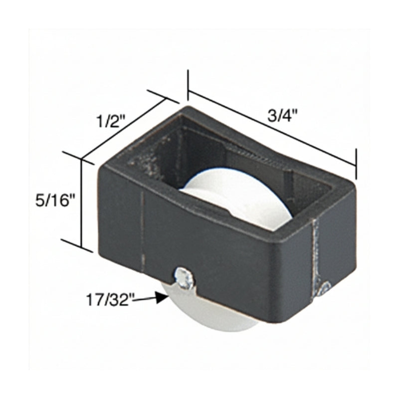 Roller Assembly (Grooved) - Sliding Windows, Nylon / Steel - Roller Assembly (Grooved) - Sliding Windows, Nylon / Steel