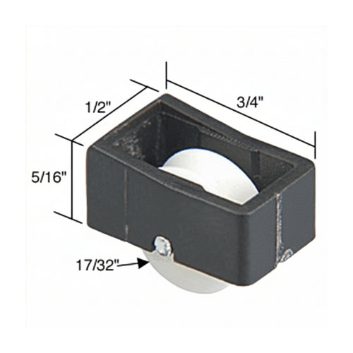 Roller Assembly (Grooved) - Sliding Windows, Nylon / Steel - Roller Assembly (Grooved) - Sliding Windows, Nylon / Steel