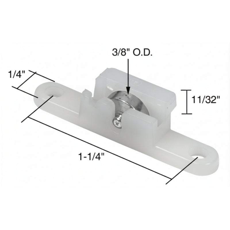 Roller Assembly (Flat) - Sliding Windows, Nylon - Roller Assembly (Flat) - Sliding Windows, Nylon