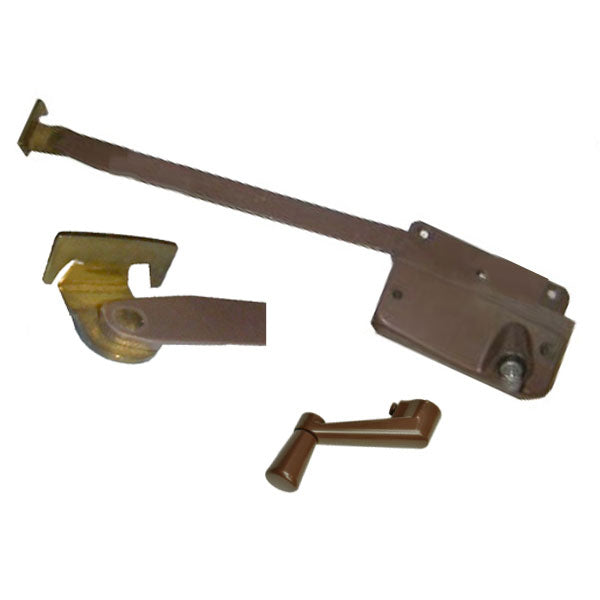 Andersen Primed Casement Operator Only w/ Brass Swivel Hook, Left Hand (1936-45) - Andersen Primed Casement Operator Only w/ Brass Swivel Hook, Left Hand (1936-45)