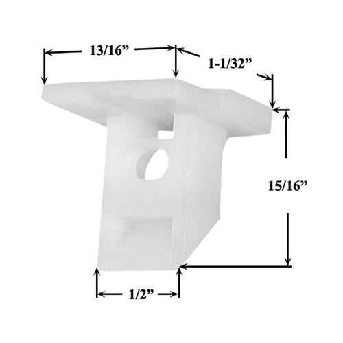 Pennco Top Sash Guide,  Plastic for 60 Series Balances - Pennco Top Sash Guide,  Plastic for 60 Series Balances
