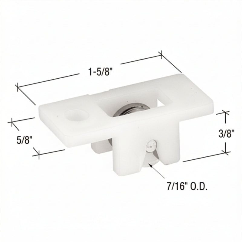 Roller Assembly (Grooved) - Sliding Windows, Nylon / Steel - Roller Assembly (Grooved) - Sliding Windows, Nylon / Steel
