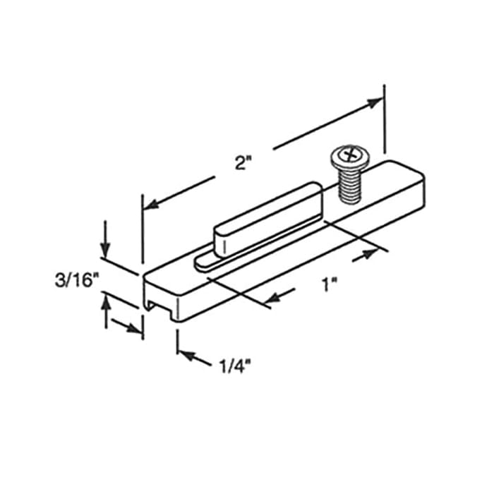 Pivot bar, 2 inch  Keller Tilt Window - Zinc Die Cast - Pivot bar, 2 inch  Keller Tilt Window - Zinc Die Cast