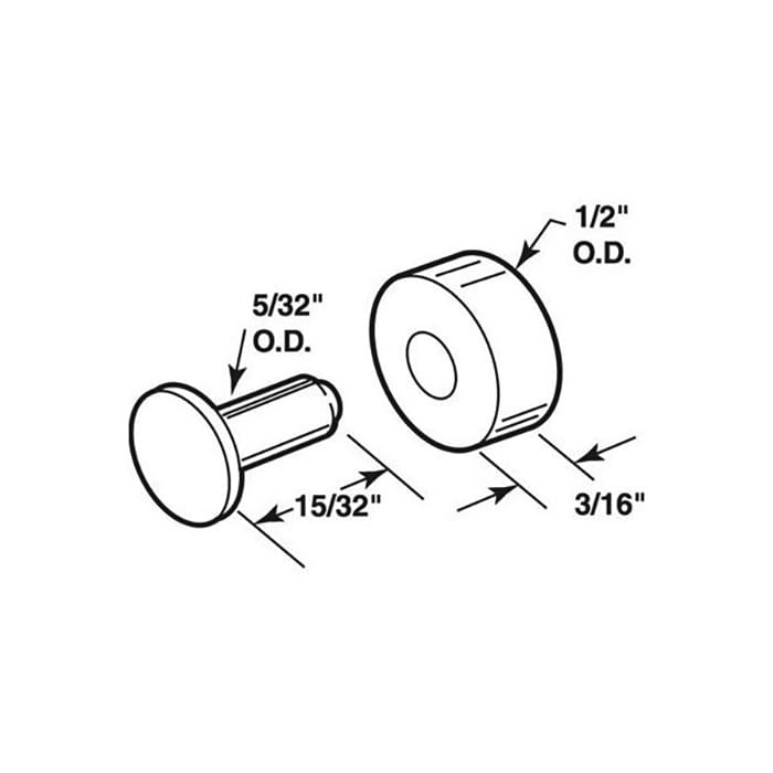Roller (Flat) - Sliding Windows, Steel / Nylon - Roller (Flat) - Sliding Windows, Steel / Nylon