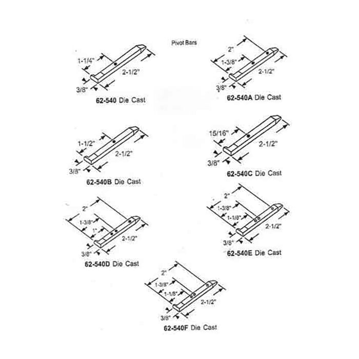 Pivot Bar, 2-1/2