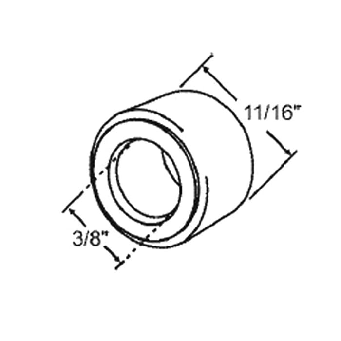 Support bushing for center of coil spring - White - Support bushing for center of coil spring - White
