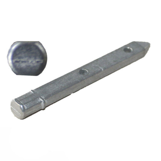 Pivot Bar, 2-7/16", 2 hole, Round head, Large Hole, zinc die cast