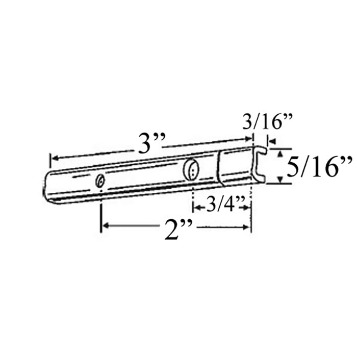 Pivot Bar, 3 inch  Length, Universal Design - Pivot Bar, 3 inch  Length, Universal Design