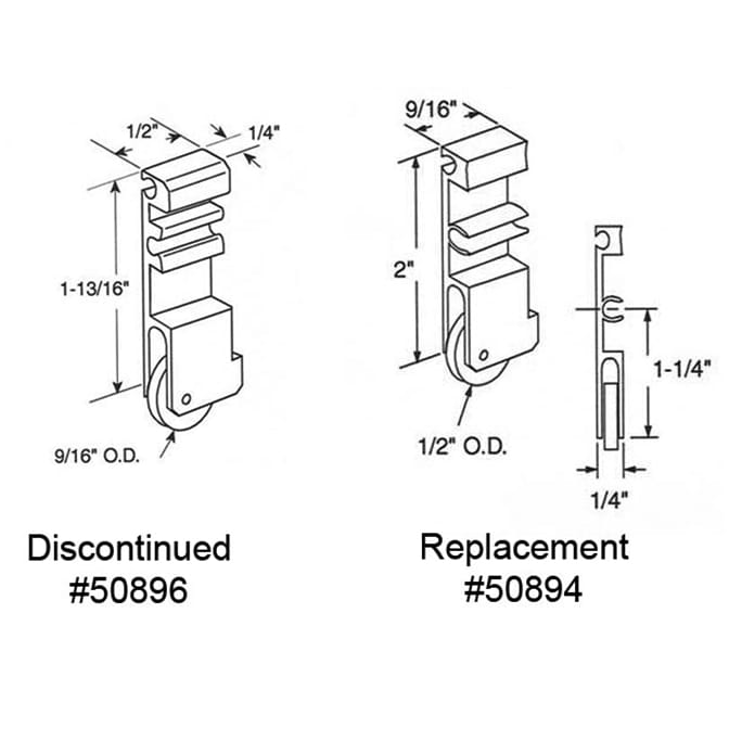 Roller Assembly (Flat) - Sliding Windows, Vertical Rail - Aluminum / Brass - Discontinued - Roller Assembly (Flat) - Sliding Windows, Vertical Rail - Aluminum / Brass - Discontinued