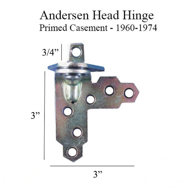 Andersen Window - Head Hinge, Primed Casement, Head - Left Hand (1960 to 1974) - Andersen Window - Head Hinge, Primed Casement, Head - Left Hand (1960 to 1974)