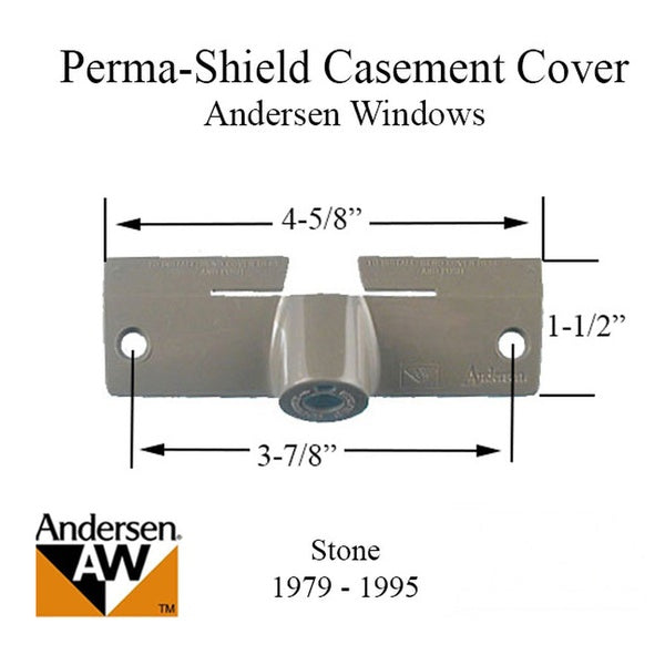 Andersen Window - Perma-Shield Casement Lexan Operator Cover # 7191 Stone - Andersen Window - Perma-Shield Casement Lexan Operator Cover # 7191 Stone