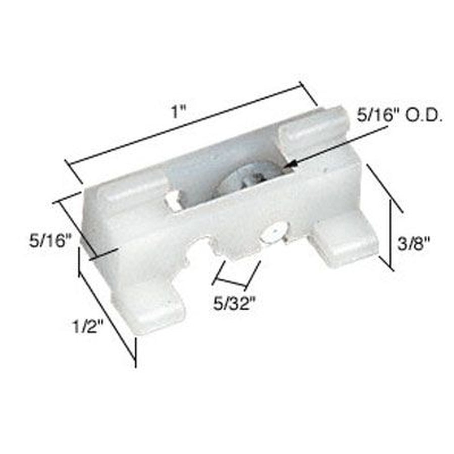 Roller Assembly (Flat) - Sliding Windows, Nylon / Steel - Roller Assembly (Flat) - Sliding Windows, Nylon / Steel