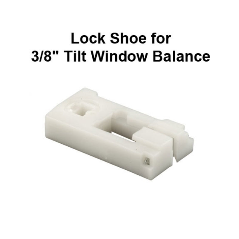 Pivot Lock Balance Shoe, Tilt Window, Small - White - Pivot Lock Balance Shoe, Tilt Window, Small - White