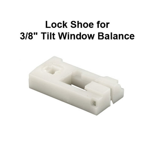 Pivot Lock Balance Shoe, Tilt Window, Small - White - Pivot Lock Balance Shoe, Tilt Window, Small - White