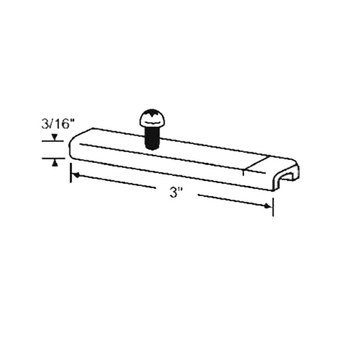 Pivot Bar, 3 inch, Universal 1 hole. Acorn / Norandex - Stamped Steel - Pivot Bar, 3 inch, Universal 1 hole. Acorn / Norandex - Stamped Steel