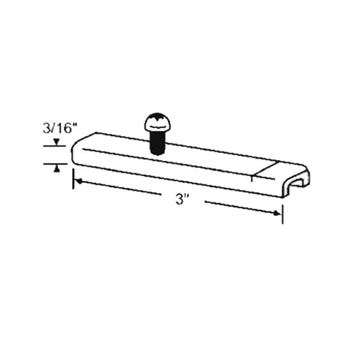 Pivot Bar, 3 inch, Universal 1 hole. Acorn / Norandex - Stamped Steel - Pivot Bar, 3 inch, Universal 1 hole. Acorn / Norandex - Stamped Steel