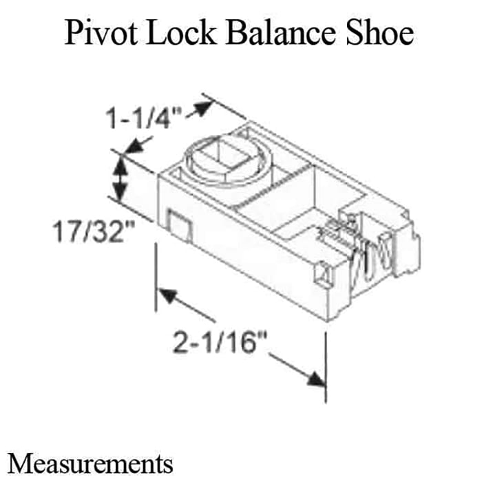 Pivot Lock Balance Shoe,1-1/4 x 2-1/16 x 17/32, Blue Cam - Pivot Lock Balance Shoe,1-1/4 x 2-1/16 x 17/32, Blue Cam