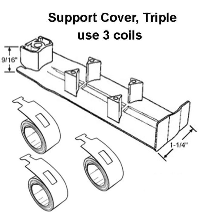 Support Cover For Triple Coil Spring Constant Force Balance 1.25 Inch Pocket - Support Cover For Triple Coil Spring Constant Force Balance 1.25 Inch Pocket