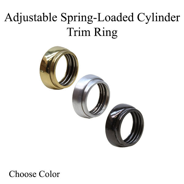 Adjustable Spring-Loaded Cylinder Trim Ring - Adjustable Spring-Loaded Cylinder Trim Ring