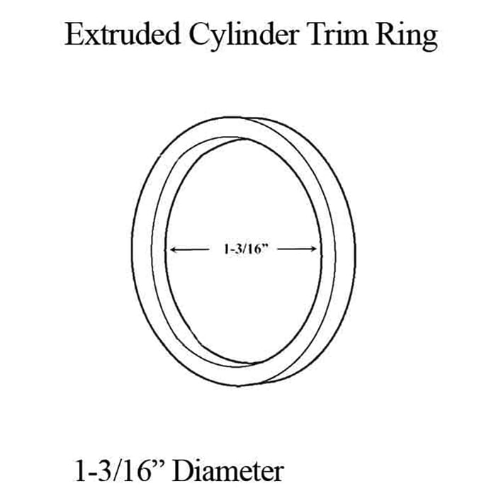 Extruded Cylinder Trim Ring, 5/16