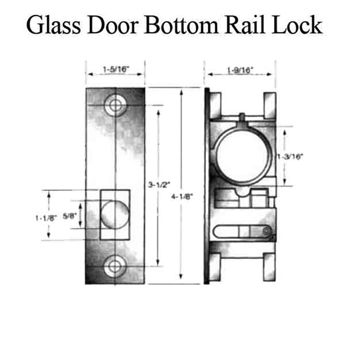 Bottom Rail Lock, 1-9/16