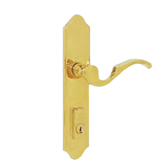 G-U Capri Handle & 45mm Plate, Active, Keyed with Thumbturn (Handle Above Cylinder) Choose Color