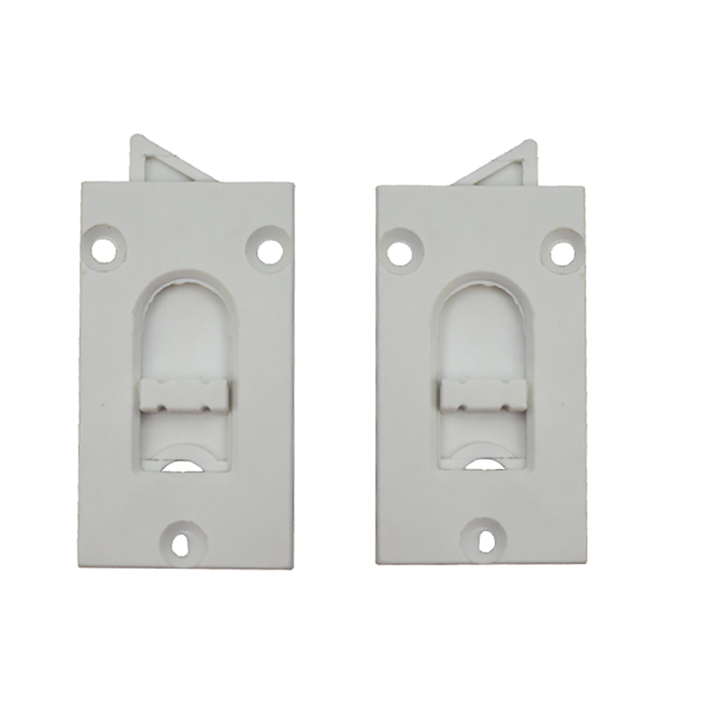 Reversible Tilt Latch, 3 Screw Hole - White - Reversible Tilt Latch, 3 Screw Hole - White