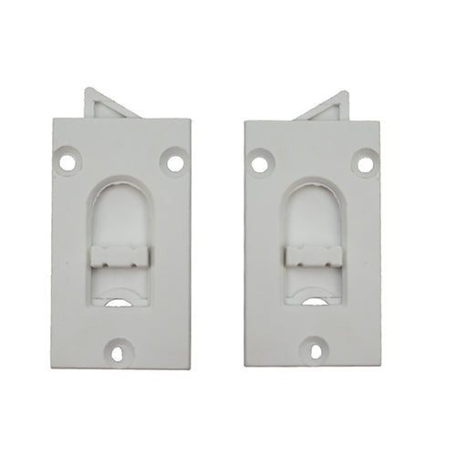 Reversible Tilt Latch, 3 Screw Hole - White - Reversible Tilt Latch, 3 Screw Hole - White