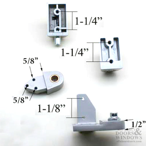 Store Front Commercial Doors Pivot Hinge Amarlite - Left Hand - Aluminum - Store Front Commercial Doors Pivot Hinge Amarlite - Left Hand - Aluminum