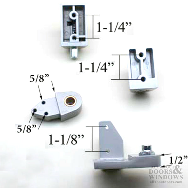 Store Front Commercial Doors Pivot Hinge Amarlite - Left Hand - Aluminum - Store Front Commercial Doors Pivot Hinge Amarlite - Left Hand - Aluminum