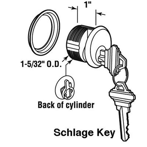 Mortise Cylinder Keyed Different Lock Schlage Lock Mortise Cylinder - Mortise Cylinder Keyed Different Lock Schlage Lock Mortise Cylinder