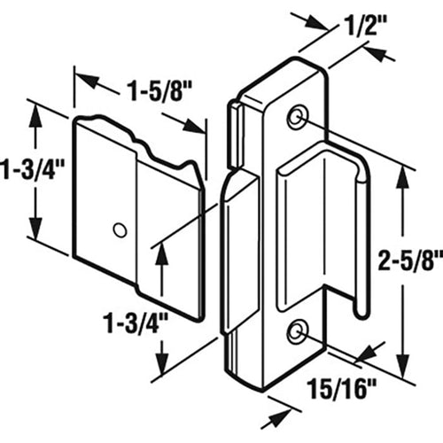 Latch and Pull - Vinyl and Aluminum Hardware, Diecast / Aluminum - Aluminum - Latch and Pull - Vinyl and Aluminum Hardware, Diecast / Aluminum - Aluminum