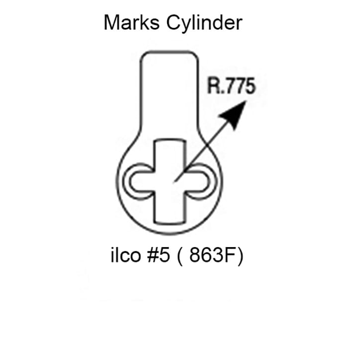Marks Mortise Cam For #5 Marks Lock Cylinders - Marks Mortise Cam For #5 Marks Lock Cylinders