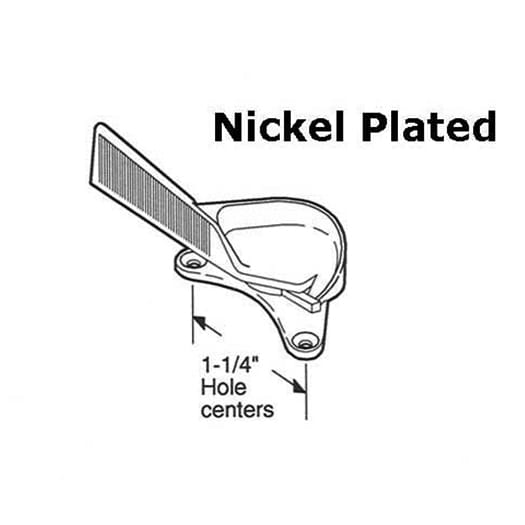 Sash Lock - Vinyl and Aluminum Sash Hardware, Nickel Plated - Brite Zinc - Sash Lock - Vinyl and Aluminum Sash Hardware, Nickel Plated - Brite Zinc