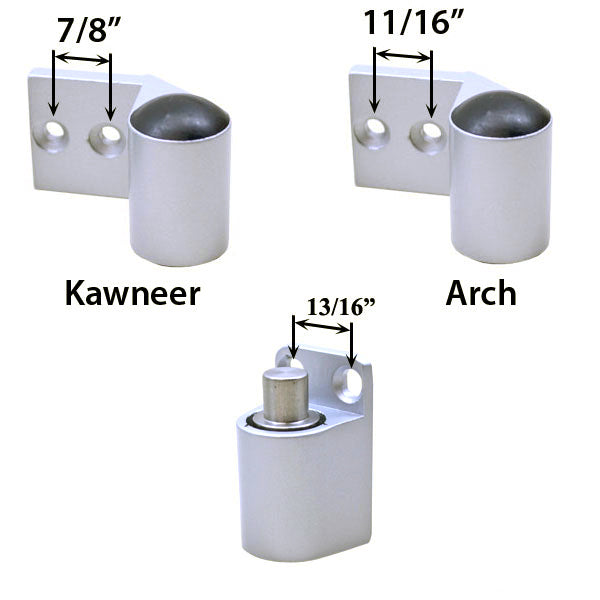 Arch Middle Pivot Hinge - Aluminum - Arch Middle Pivot Hinge - Aluminum