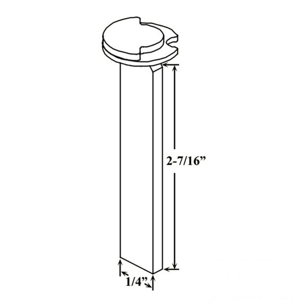 Cylinder, 1 x 1-7/8 tail Piece, for 1-3/4 or 2-1/4 door Schlage Key - Cylinder, 1 x 1-7/8 tail Piece, for 1-3/4 or 2-1/4 door Schlage Key