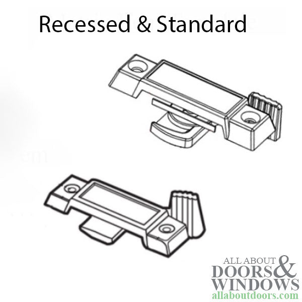 2-1/4 Inch Sash Lock with 3/8 Inch Latch Projection - Choose Color - 2-1/4 Inch Sash Lock with 3/8 Inch Latch Projection - Choose Color