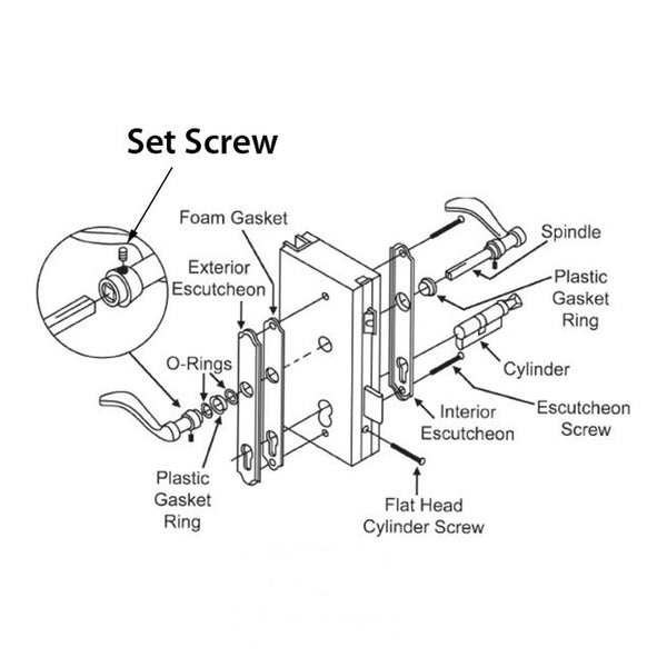 Set Screw For Door Lever Handle 8mm - Set Screw For Door Lever Handle 8mm