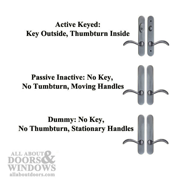 Forgings 10 Inch Passive/Dummy Non-Keyed Handle Set - Forgings 10 Inch Passive/Dummy Non-Keyed Handle Set