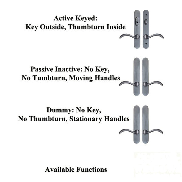 Expressions 12 Inch Arch Active Keyed Hardware - Choose Color - Expressions 12 Inch Arch Active Keyed Hardware - Choose Color