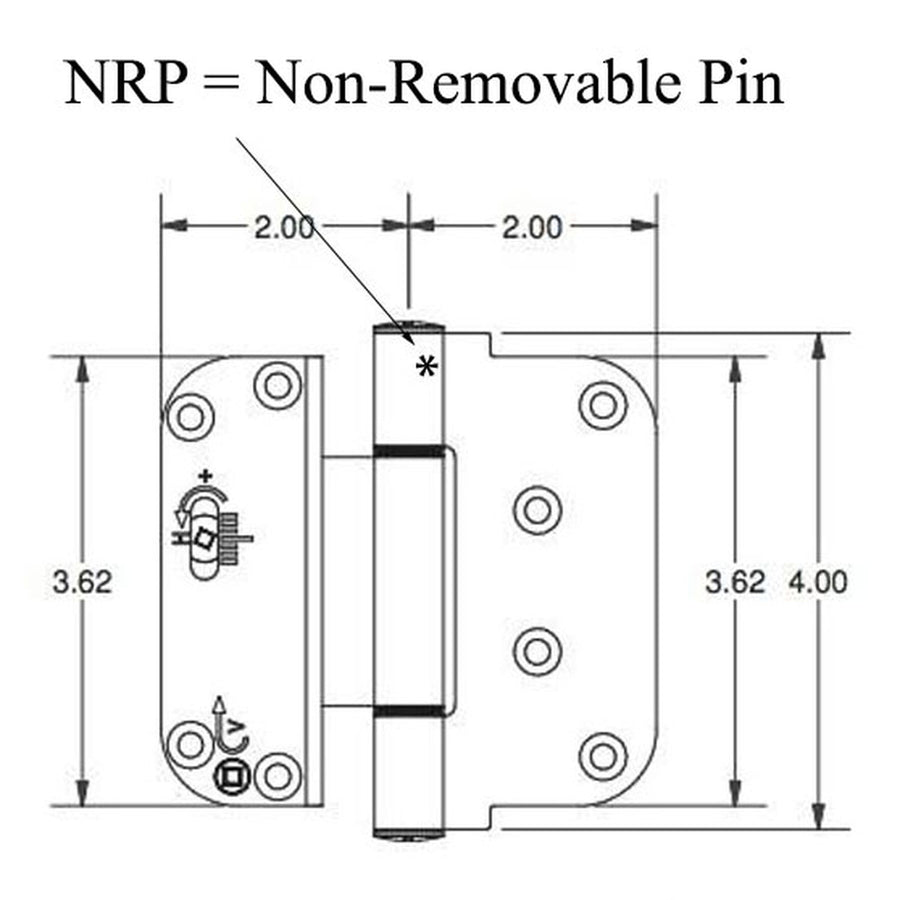 Adjustable Hinge All in One Vertical Horizontal NRP Hinge Fits Outswing Door Choose Color - Adjustable Hinge All in One Vertical Horizontal NRP Hinge Fits Outswing Door Choose Color