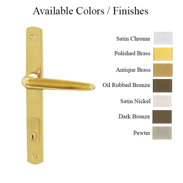 G-U Torino Handle & 30mm Plate, Active, Key & Thumbturn (Handle Above Cylinder) Choose Color - G-U Torino Handle & 30mm Plate, Active, Key & Thumbturn (Handle Above Cylinder) Choose Color