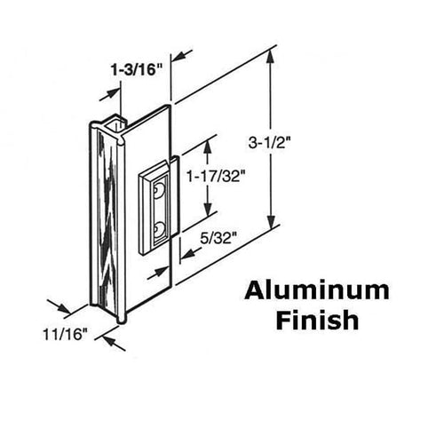 Discontinued Latch & Pull, Sliding Window 3-1/2 Long - Discontinued Latch & Pull, Sliding Window 3-1/2 Long