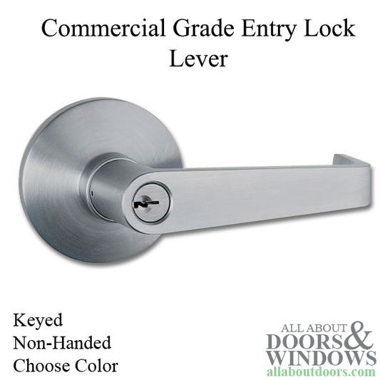 Commercial Grade 2 Keyed Entry Lock with ADA Lever  for Exit Device