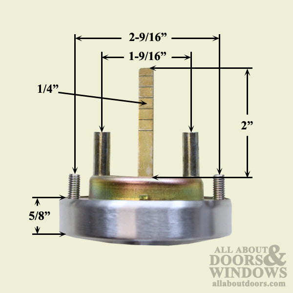 Commercial Grade 2 Keyed Entry Lock with ADA Lever  for Exit Device - Commercial Grade 2 Keyed Entry Lock with ADA Lever  for Exit Device