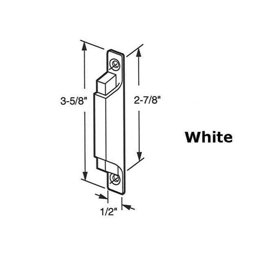 Latch and Pull - Vinyl and Aluminum Sash Hardware, Plastic - White - Latch and Pull - Vinyl and Aluminum Sash Hardware, Plastic - White