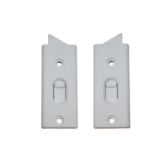 Spring Loaded Vinyl Tilt-in Finger Latch, Pairs - Choose Color